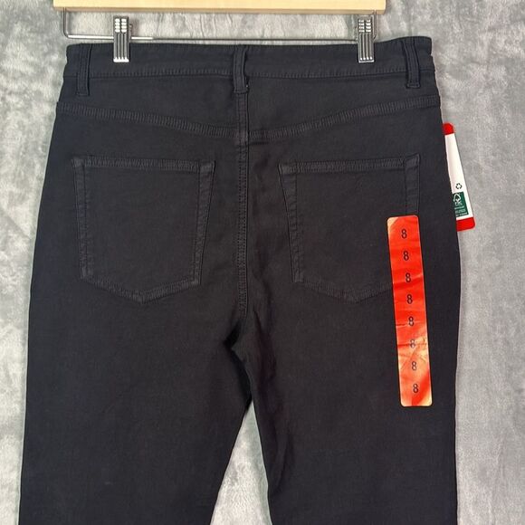 NWT New 32 Degrees Black Sweatpant Stretch Straightleg Ankle Pants Size 8 - Picture 6 of 8
